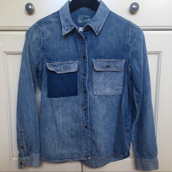 Madewell denim button-down shirt - Picture 3 of 7